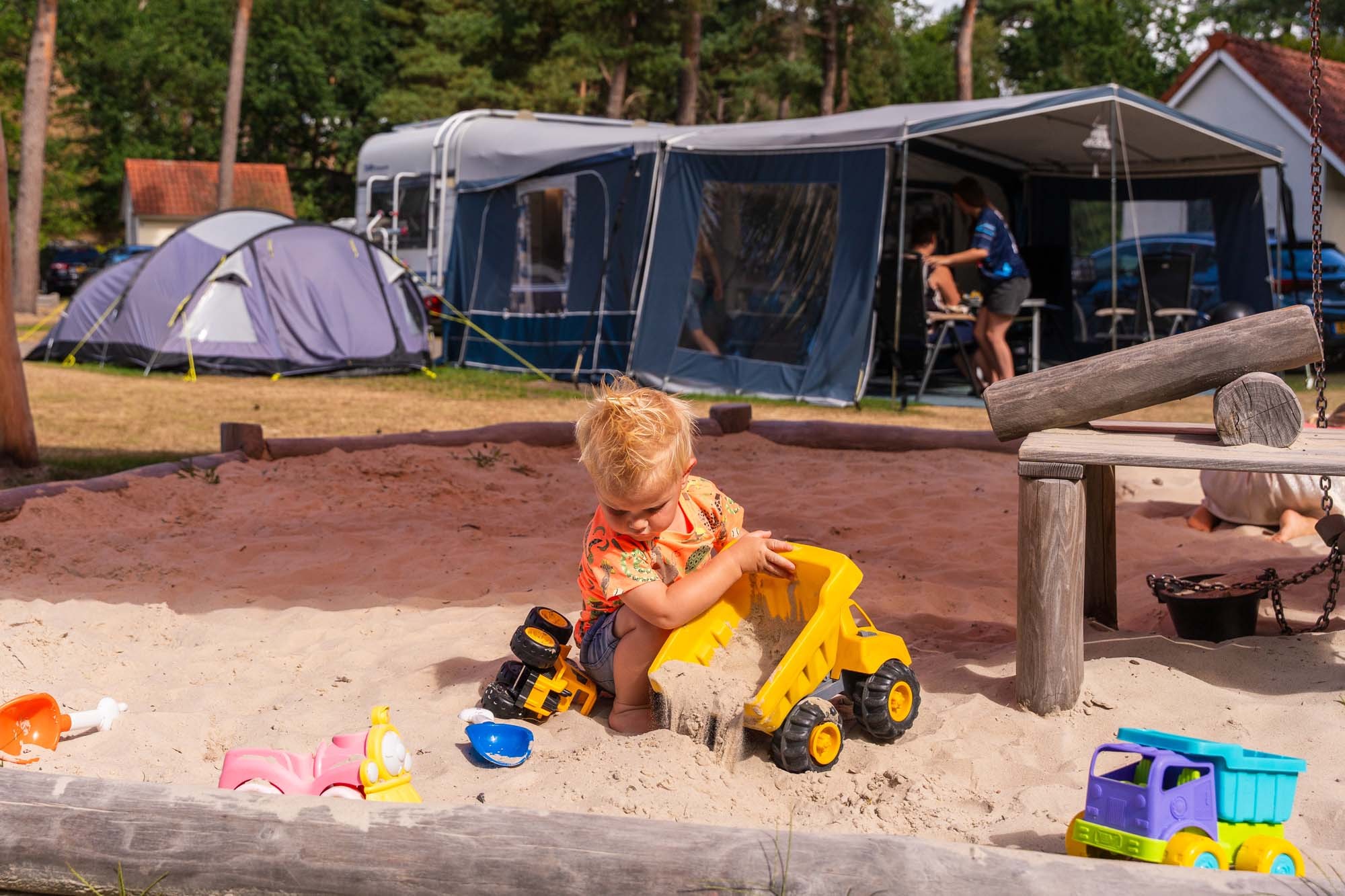 Camping mit Privatsanitär